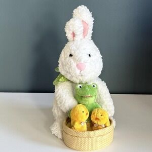 Hallmark Animated Singing Plush Toy Quartet Bunny Frog Chick At the Hop WORKS